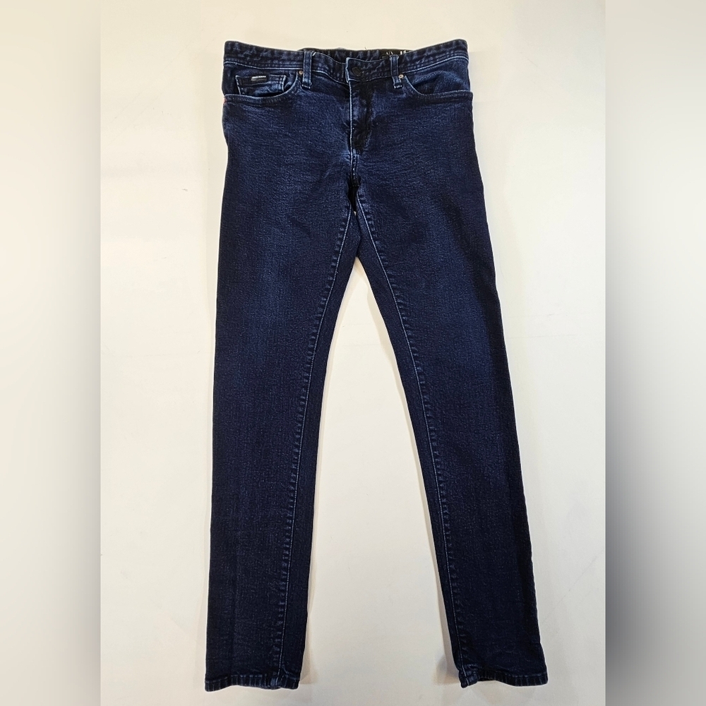 Armani Exchange Skinny Jeans Womens Size 30 Dark Wash Blue Denim J14 A/X